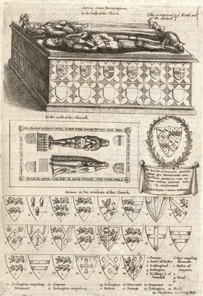Arden (monumento). Stato 2 da Wenceslaus Hollar